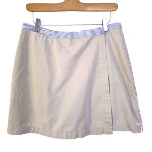 Y2K Tommy Hilfiger Khaki Cotton Skort Womens 8